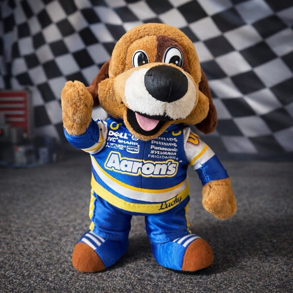 Aaron’s Lucky Dog NASCAR Promo Plush 2010 ANICO 10” Mascot